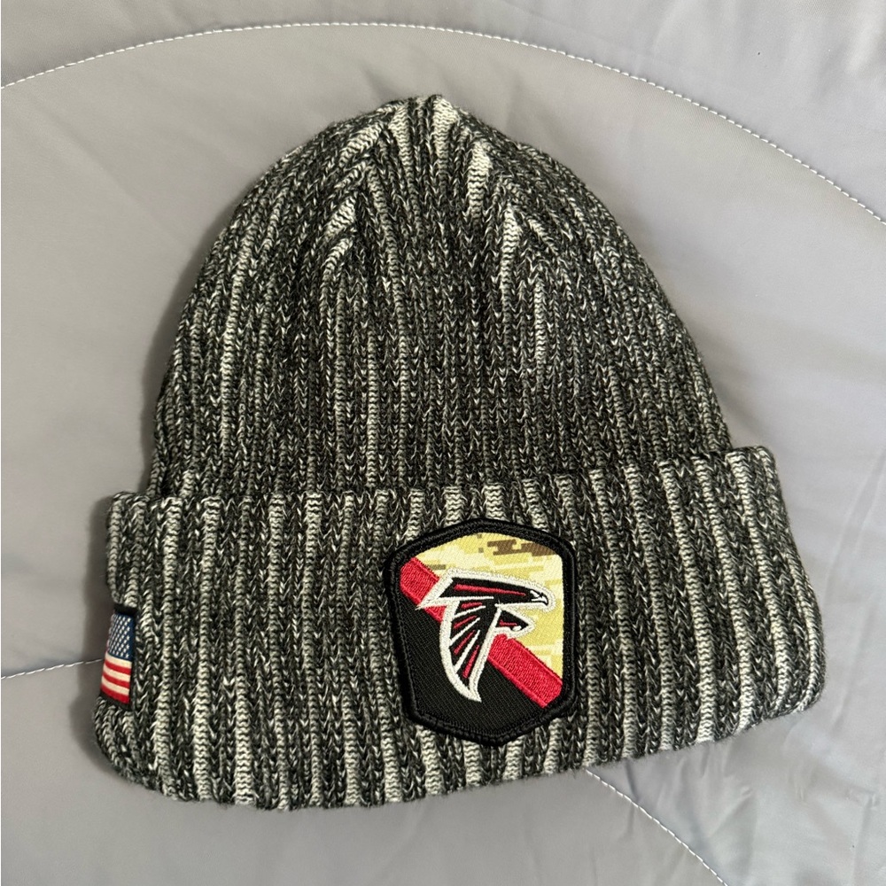 Atlanta Falcons Knit Beanie Hat - NEW - Salute to troops edition